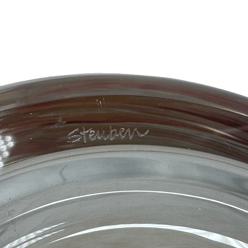Steuben Equestrian‎ Horse Head Stopper Crystal Decanter Bottle Signed The Grove